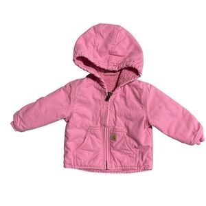 Carhartt Soft Pink Sherpa-Lined Jacket